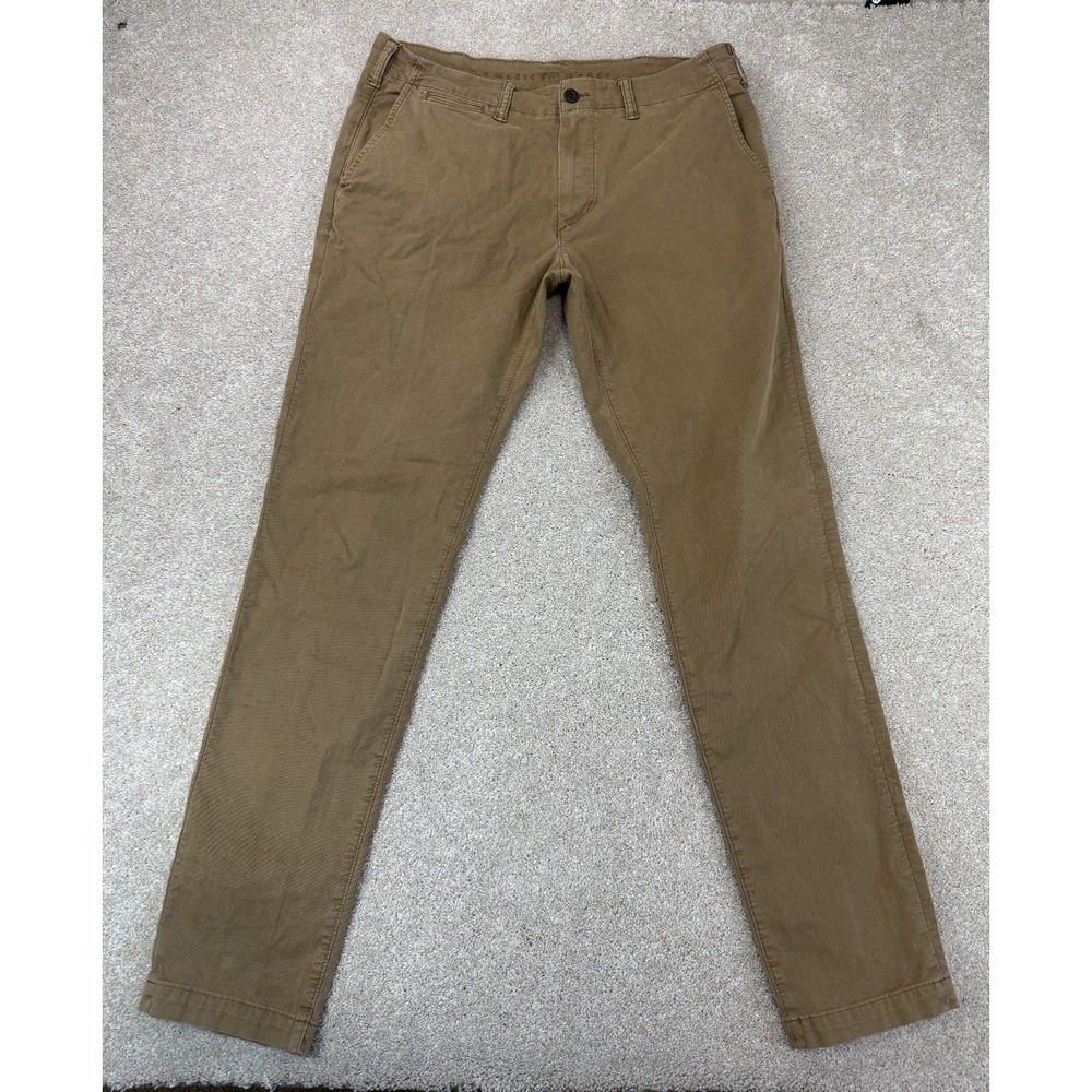 American Eagle Flex Athletic Skinny Khaki Pants Men's 36x36 (Fits 36x33) Preppy